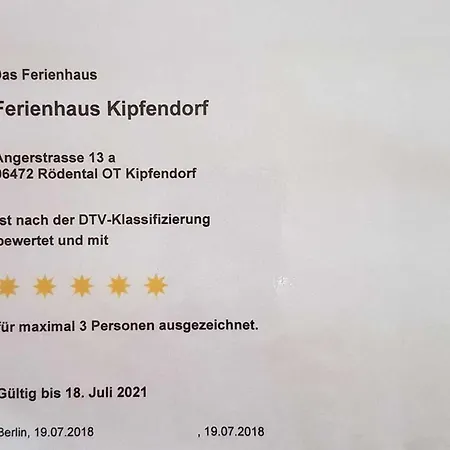 Casa vacanze Ferienhaus Kipfendorf